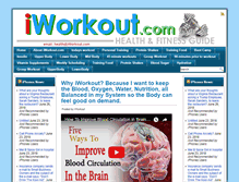 Tablet Screenshot of iworkout.com